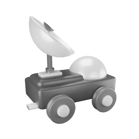 Space car  3D Illustration