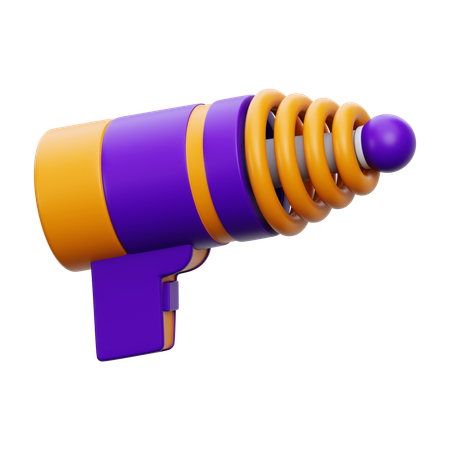 우주 총  3D Icon