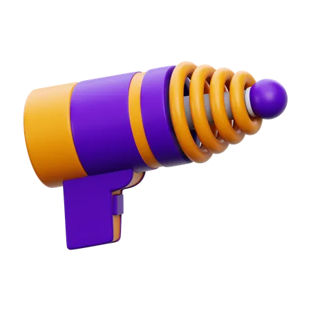 우주 총  3D Icon