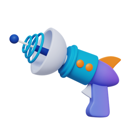 Space Gun 3D Icon