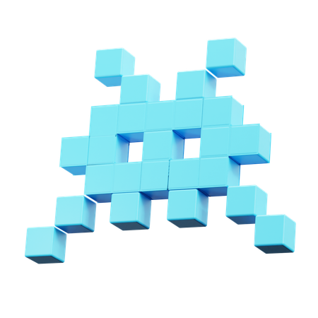 Space Invader  3D Icon