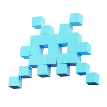 Space Invader  3D Icon