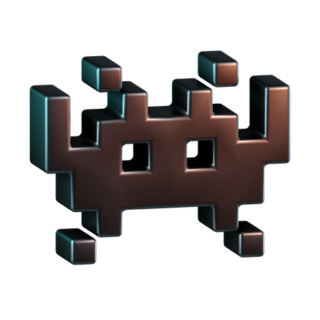 Space invaders  3D Icon