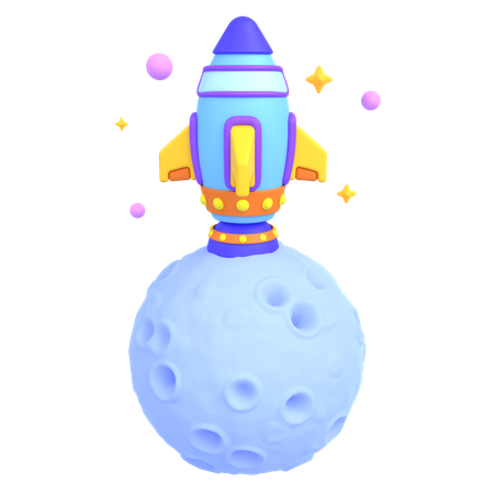 Space missile  3D Icon