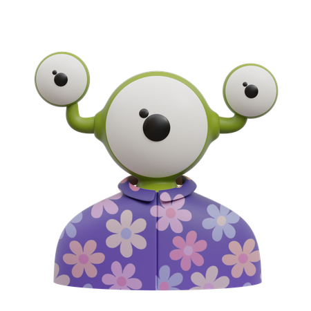Space Monster  3D Icon