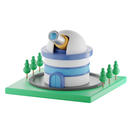 Space Observatory  3D Illustration