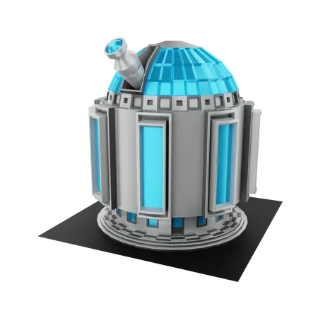 Space Observatory 3D Illustration