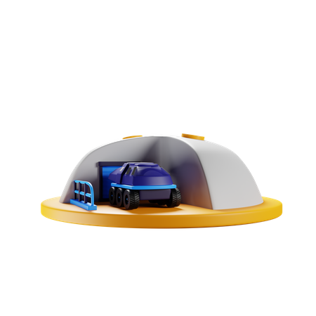 Space Parking  3D Icon