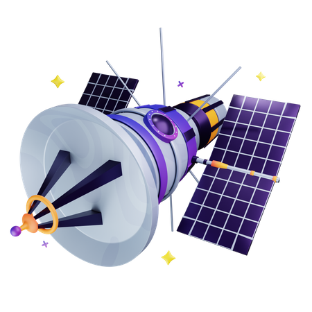 Space Probe  3D Icon