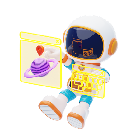 Space Research  3D Icon