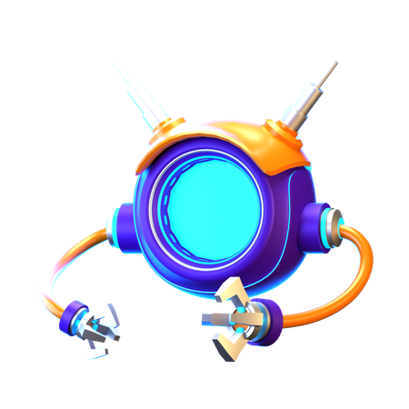 Space Robot  3D Icon