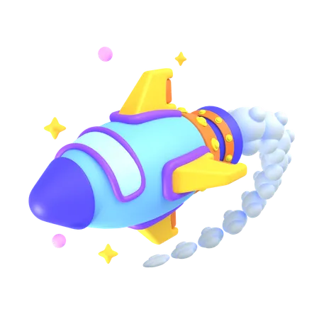 Space Rocket  3D Icon