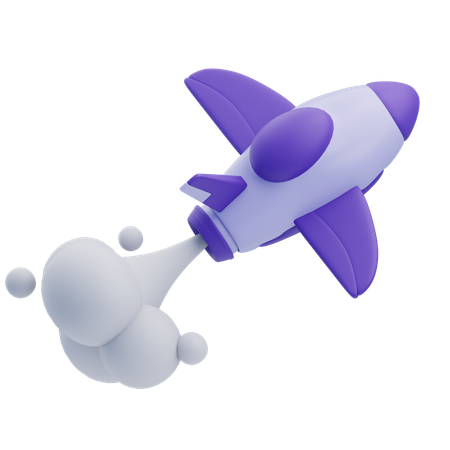 Space Rocket  3D Icon