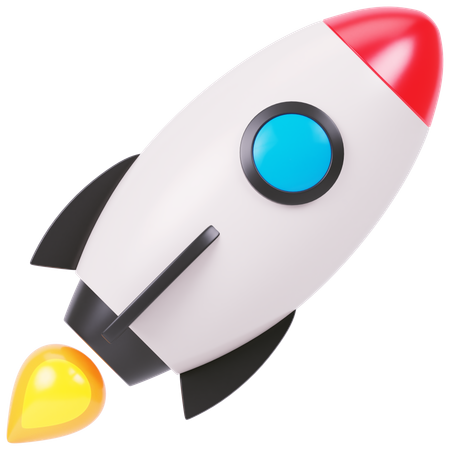 Space Rocket  3D Icon