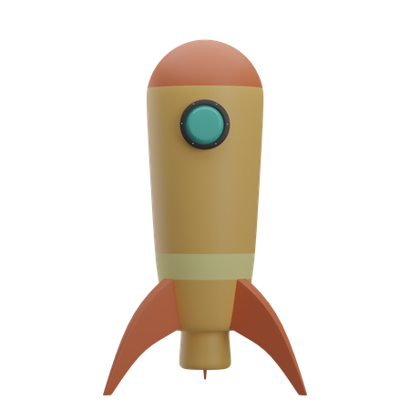 Space Rocket  3D Illustration