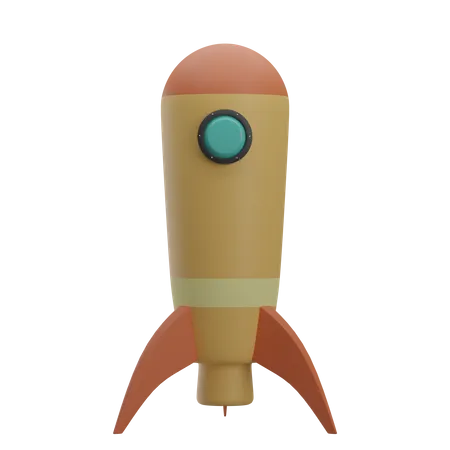 Space Rocket  3D Illustration