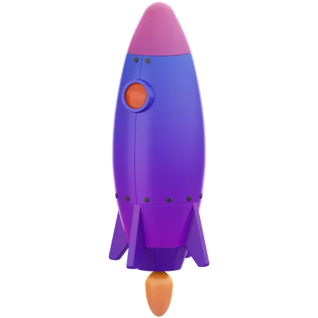 Space rocket  3D Illustration