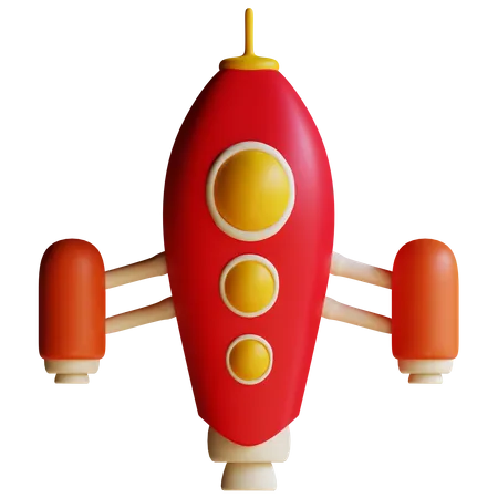 Space Rocket  3D Illustration