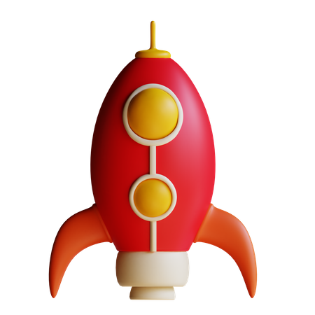 Space Rocket  3D Illustration