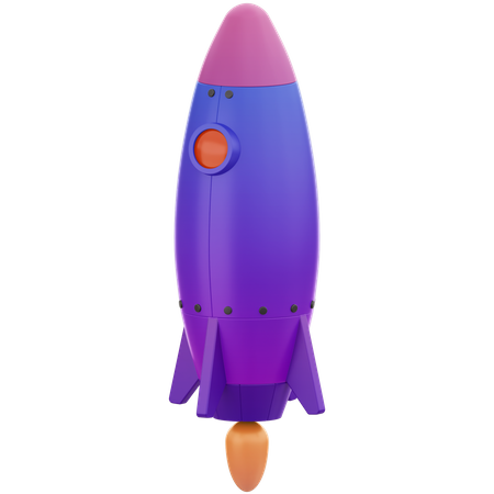 Space rocket  3D Illustration