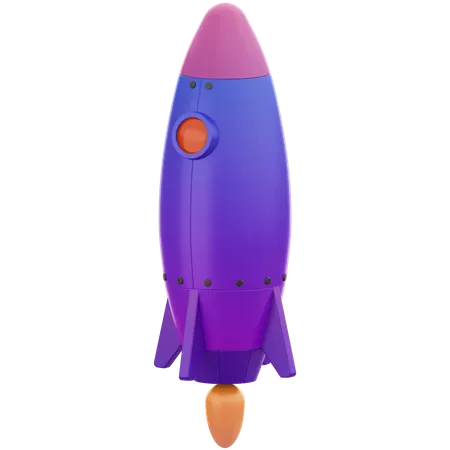 Space rocket 3D Illustration
