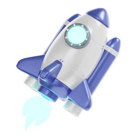 3 D Rendering Rocket Space Icon 3D Icon
