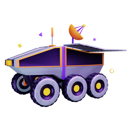 Space Rover  3D Icon