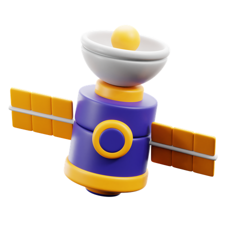 Space satellite  3D Icon