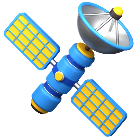 Space Satellite 3 D Icon 3D Icon