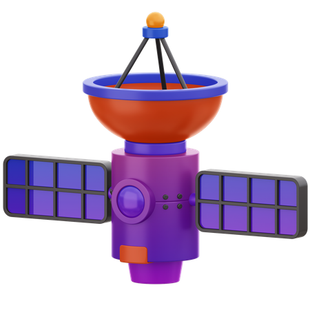 Space satellite  3D Illustration