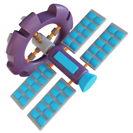 Space Station  3D Icon