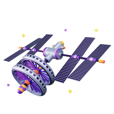 Space Station  3D Icon