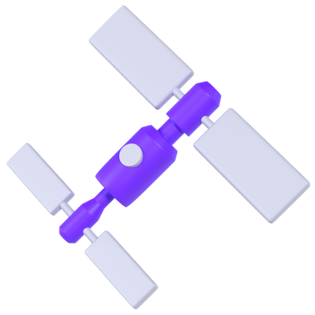 Space Station 3D Illustration