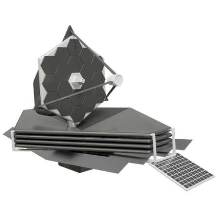 Space Telescope  3D Icon