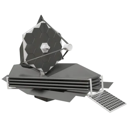 Space Telescope  3D Icon