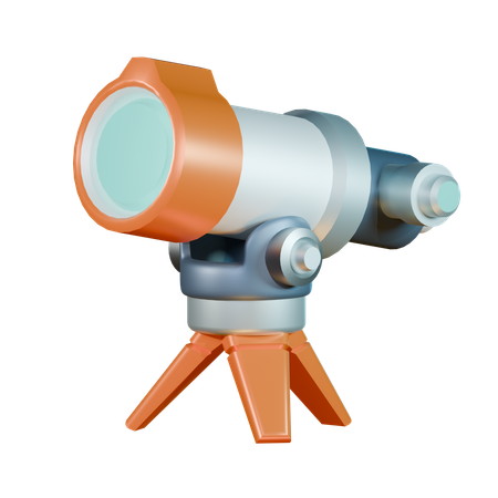 Space telescope  3D Icon