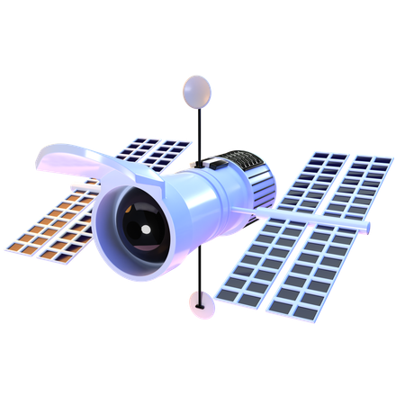 宇宙望遠鏡  3D Icon