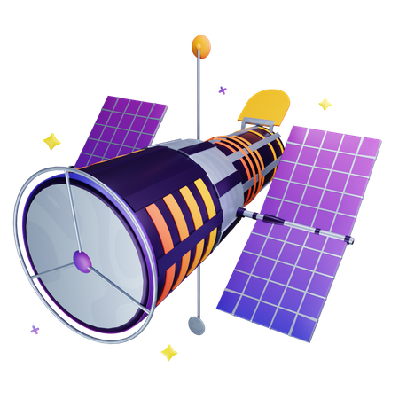 Space Telescope  3D Icon