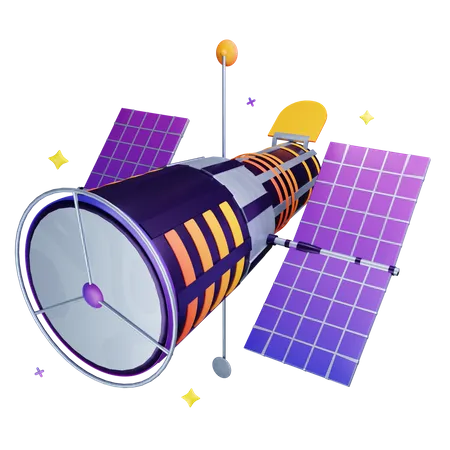 Space Telescope  3D Icon