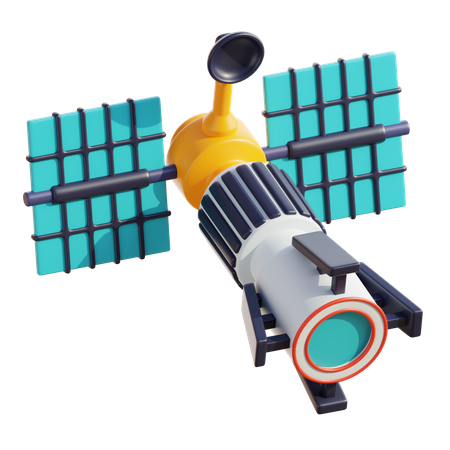 Space Telescope  3D Icon