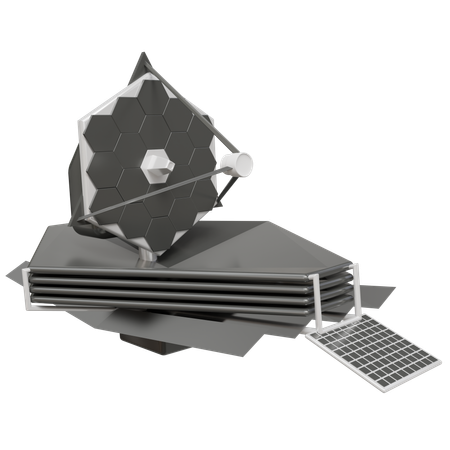 Space Telescope  3D Icon