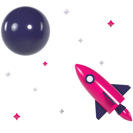 Space Travel  3D Icon