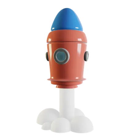 Space Unit Launch  3D Icon