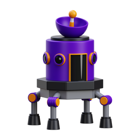 우주선  3D Icon