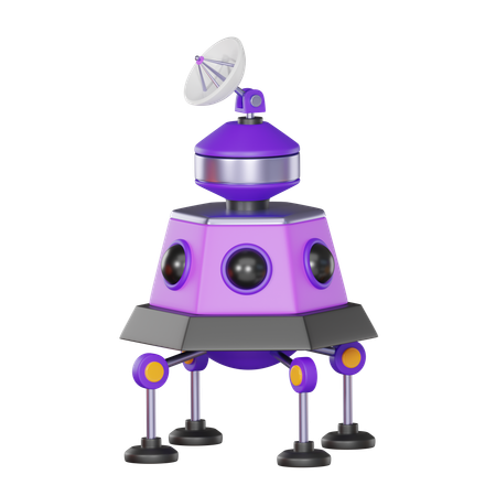 Spacecraft  3D Icon