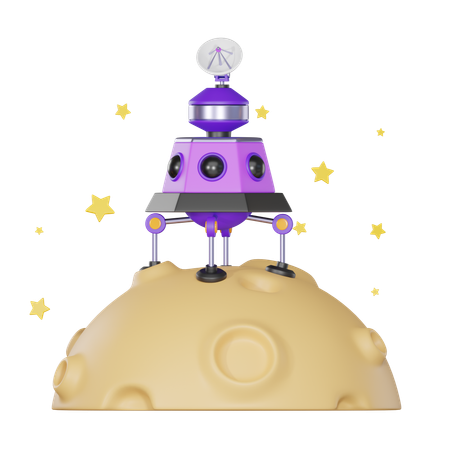 Spacecraft  3D Icon