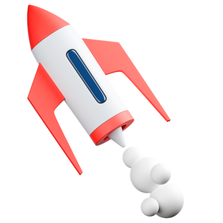 Spacecraft Rocket  3D Icon