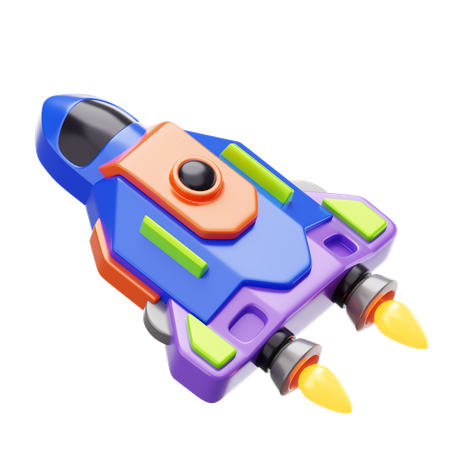Spaceship  3D Icon