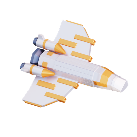 Spaceship  3D Illustration