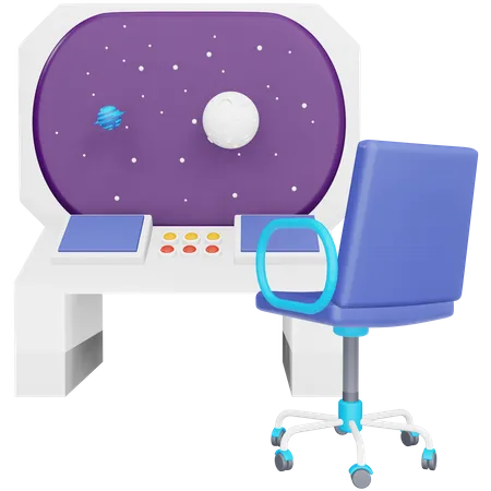 Spaceship Control Room  3D Icon